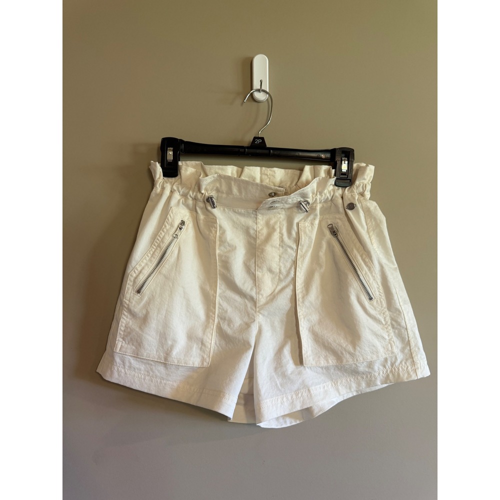 Calia by Carrie Underwood Cream Jacket and Paperbag Shorts Set XS Off White